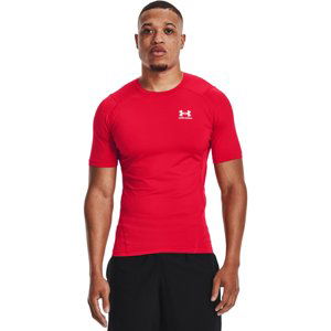 UNDER ARMOUR-UA HG Armour Comp SS-RED 600 Červená S