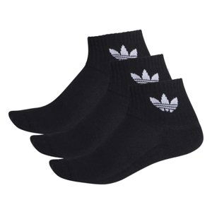 ADIDAS ORIGINALS-MID ANKLE SCK-BLACK 3 PACK Čierna 46/48