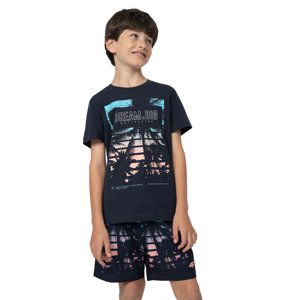 4F JUNIOR-TSHIRT  M289-31S-NAVY Modrá 140