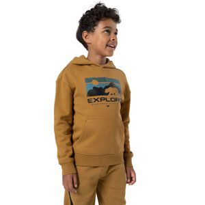 4F-SWEATSHIRT M241-82S-LIGHT BROWN Hnedá 152