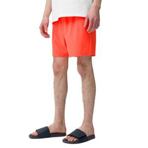 4F-BOARD SHORTS M022-62N-RED NEON Červená XL