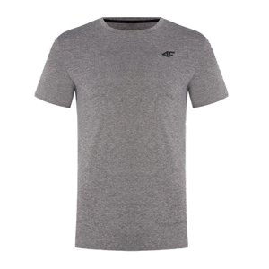 4F-TSHIRT FNK M260-27M-COLD LIGHT GREY MELANGE Šedá L