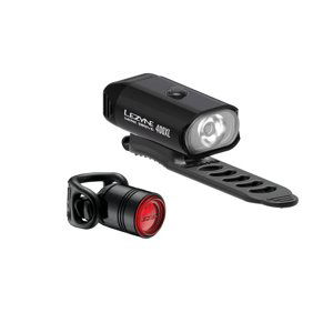 LEZYNE-MINI Drive 400XL & Femto 400 Lumen Čierna