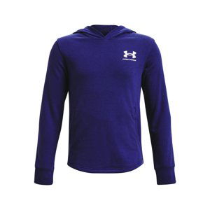 UNDER ARMOUR-UA Rival Terry Hoodie-BLU Modrá 160/170