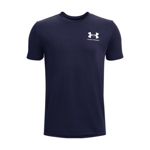 UNDER ARMOUR-UA SPORTSTYLE LEFT CHEST SS-NVY Modrá 149/160