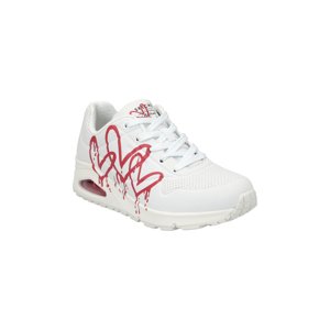 SKECHERS-Uno Dripping Heart white/red printed Biela 41