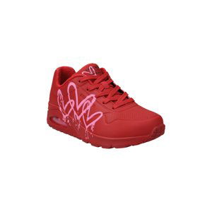 SKECHERS-Uno Dripping Heart red/pink printed Červená 41