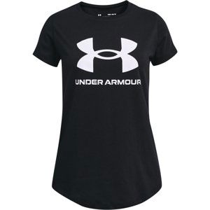 UNDER ARMOUR-UA SPORTSTYLE LOGO SS-BLK Čierna 160/170