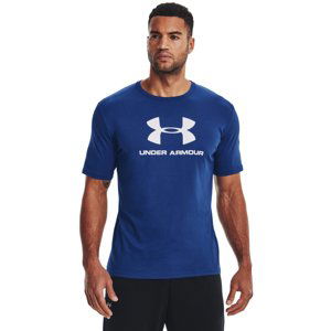 UNDER ARMOUR-UA SPORTSTYLE LOGO SS-BLU-1329590-471 Modrá L