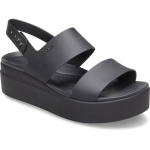 CROCS-Crocs Brooklyn Low Wedge W black/black Čierna 41/42