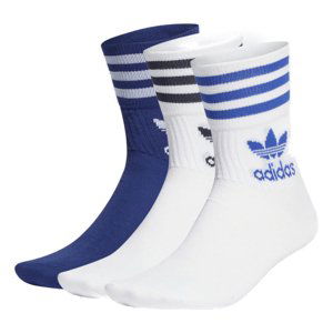 ADIDAS ORIGINALS-MID CUT CRW SCK-WHITE/WHITE/VICBLU 3 PACK Mix 37/39