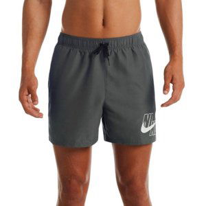 NIKE SWIM-Logo Lap 5 inch-018 Iron Grey Šedá S