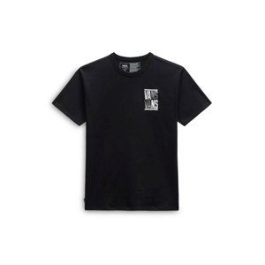 VANS-OFF THE WALL STACKED TYPED SS TEE-BLACK Čierna M