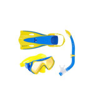 AQUALUNG-SET HERO Junior-YELLOW BLUE LENS MIRROR Žltá 25/31