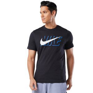 NIKE-M NSW TEE SWOOSH BLOCK-010-Black Čierna S