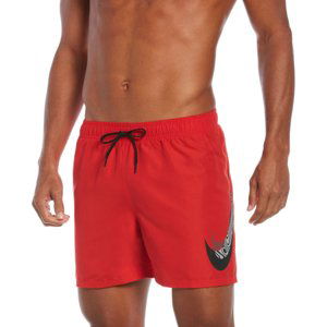 NIKE SWIM-Liquify Swoosh 5 inch-614 red Červená M