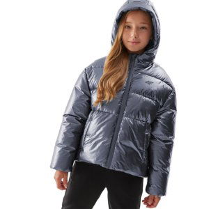 4F-DOWN JACKET-JAW23TDJAF267-28S-SILVER Strieborná 158