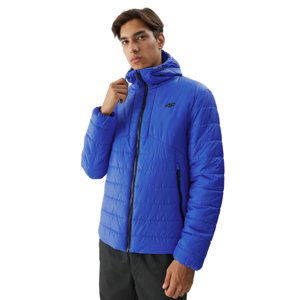 4F-DOWN JACKET-AW23TDJAM245-36S-COBALT Modrá XXL