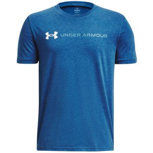 UNDER ARMOUR-UA B LOGO WORDMARK SS -BLU Modrá 160/170