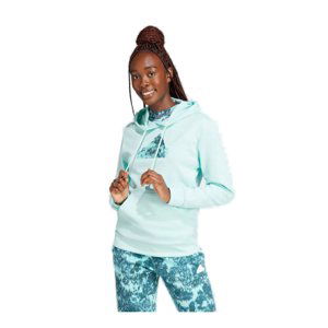 ADIDAS-W FI BOS HOODIE-IM4878-semi flash aqua/arctic night Zelená XL