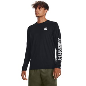 UNDER ARMOUR-UA Tech Prt Fill LS-BLK Čierna XXL