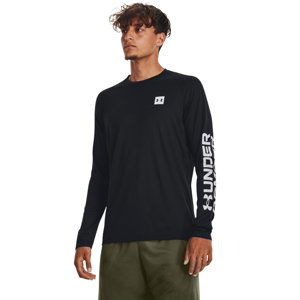 UNDER ARMOUR-UA Tech Prt Fill LS-BLK Čierna XL