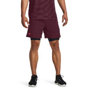 UNDER ARMOUR-UA Vanish Woven 6in Shorts-MRN Červená L