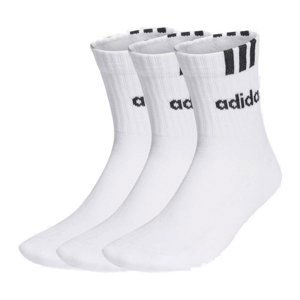 ADIDAS-CUSH HALF CRW C 3S LIN 3 PACK-WHITE/WHITE/WHITE Biela 37/39