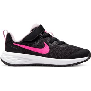 NIKE-Revolution 6 PSV black/pink foam/hyper pink Čierna 34