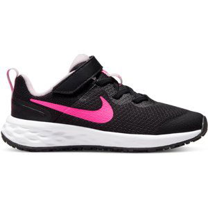 NIKE-Revolution 6 PSV black/pink foam/hyper pink Čierna 33