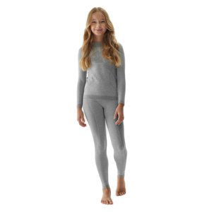 4F-SEAMLESS UNDERWEAR-JAW23USEAF110-27M-COLD LIGHT GREY MELANGE Šedá 128/134