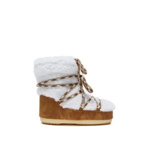 MOON BOOT-LIGHT LOW SHEARLING, whisky/off white Hnedá 39/40