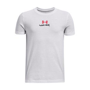 UNDER ARMOUR-UA SCRIBBLE BRANDED SS-WHT Biela 160/170