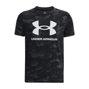 UNDER ARMOUR-UA SPORSTYLE LOGO AOP SS-BLK Čierna 160/170