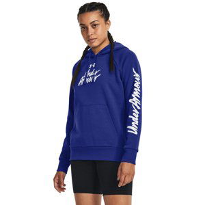 UNDER ARMOUR-UA Rival Fleece Graphic Hdy-Royal BLU Modrá L