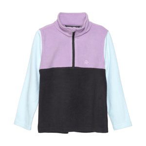 COLOR KIDS-Fleece Pulli - Colorblock, violet tulle Ružová 164