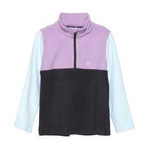 COLOR KIDS-Fleece Pulli - Colorblock, violet tulle Ružová 128