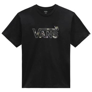 VANS-SNAIL TRAIL TEE-B Black Čierna XL