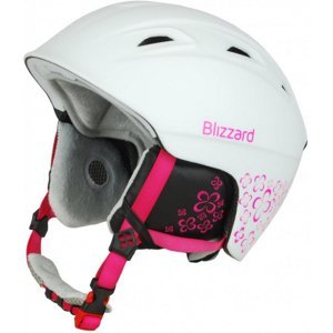 BLIZZARD-VIVA DEMON ski helmet, white matt/magenta flowers, Mix 56/59 cm 19/20