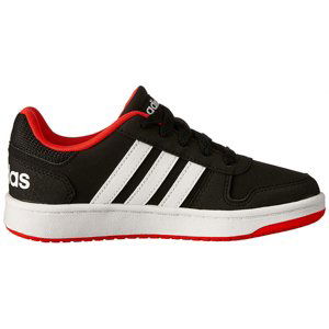 ADIDAS CORE-HOOPS 2.0 K CBLACK/FTWWHT/HIRERE Čierna 31