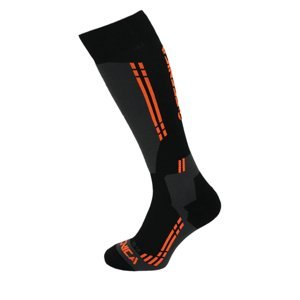 TECNICA-Competition ski socks, black/anfhracite/orange Čierna 35/38