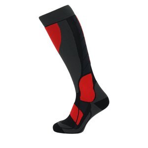 BLIZZARD-Compress 120 ski socks, black/grey/red Čierna 35/38