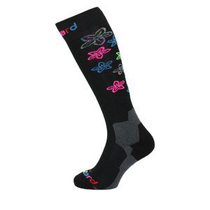 BLIZZARD-Viva Flowers ski socks, black/flowers Čierna 35/38