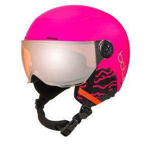 BOLLE-QUIZ VISOR - MATTE HOT PINK WITH ORANGE GUN VISOR CAT 2 Ružová 52/55 cm 23/24