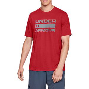 UNDER ARMOUR-UA TEAM ISSUE WORDMARK SS-RED Červená XL