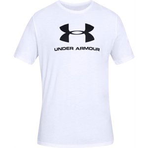 UNDER ARMOUR-SPORTSTYLE LOGO SS-WHT Biela L