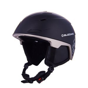 BLIZZARD-Double ski helmet, black matt/gun metal/silver squares Čierna 56/59 cm 20/21