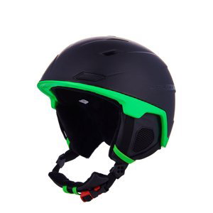 BLIZZARD-Double ski helmet, black matt/neon green, big logo Čierna 60/63 cm 23/24