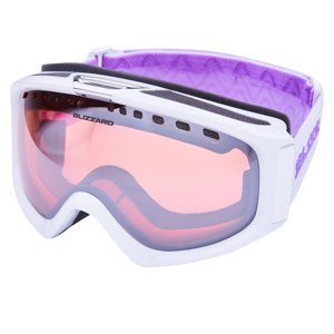 BLIZZARD-Ski Gog. 933 MDAVZS, white shiny, rosa2, silver mirror 20 Biela UNI