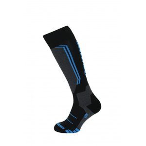 BLIZZARD-Allround ski socks junior, black/anthracite/blue Čierna 27/29